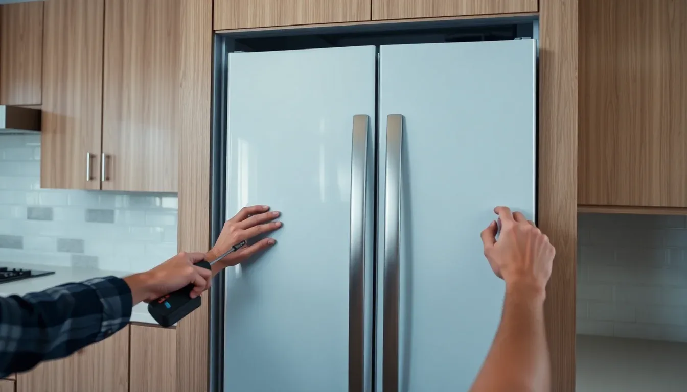Comment installer un réfrigérateur encastrable 2 portes étape par étape